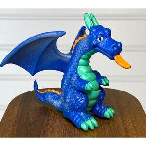 Keenway Wonderland Castle Blue Dragon 3" Action Figure Replacement Piece Vintage